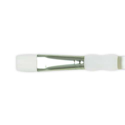Royal & Langnickel White Nylon SG4010 Synthetikpinsel, Soft Grip, Breit