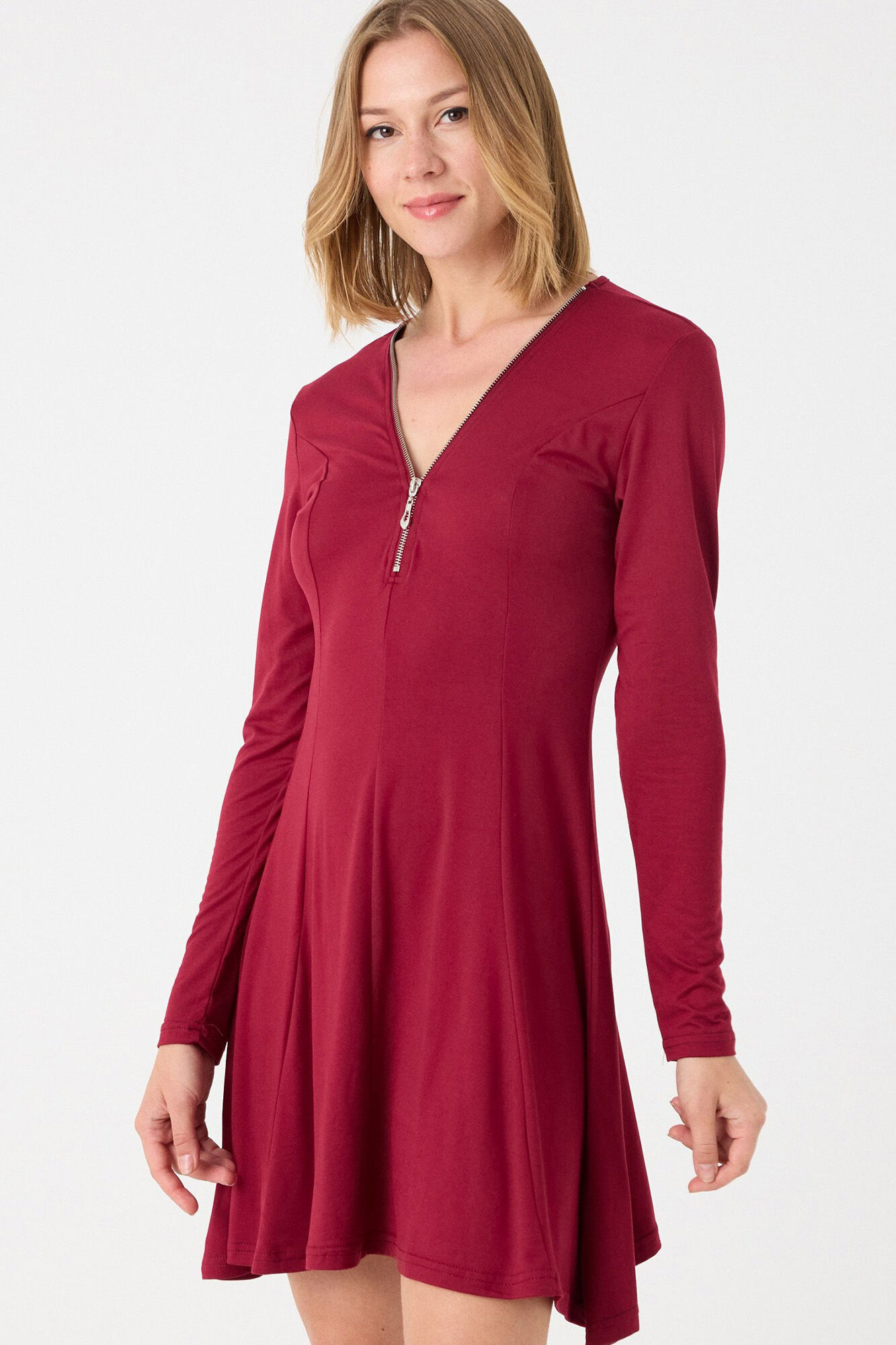 Vestido com zíper