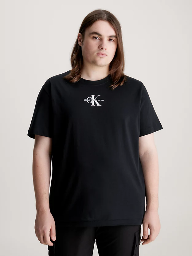 Camiseta de algodão com monograma