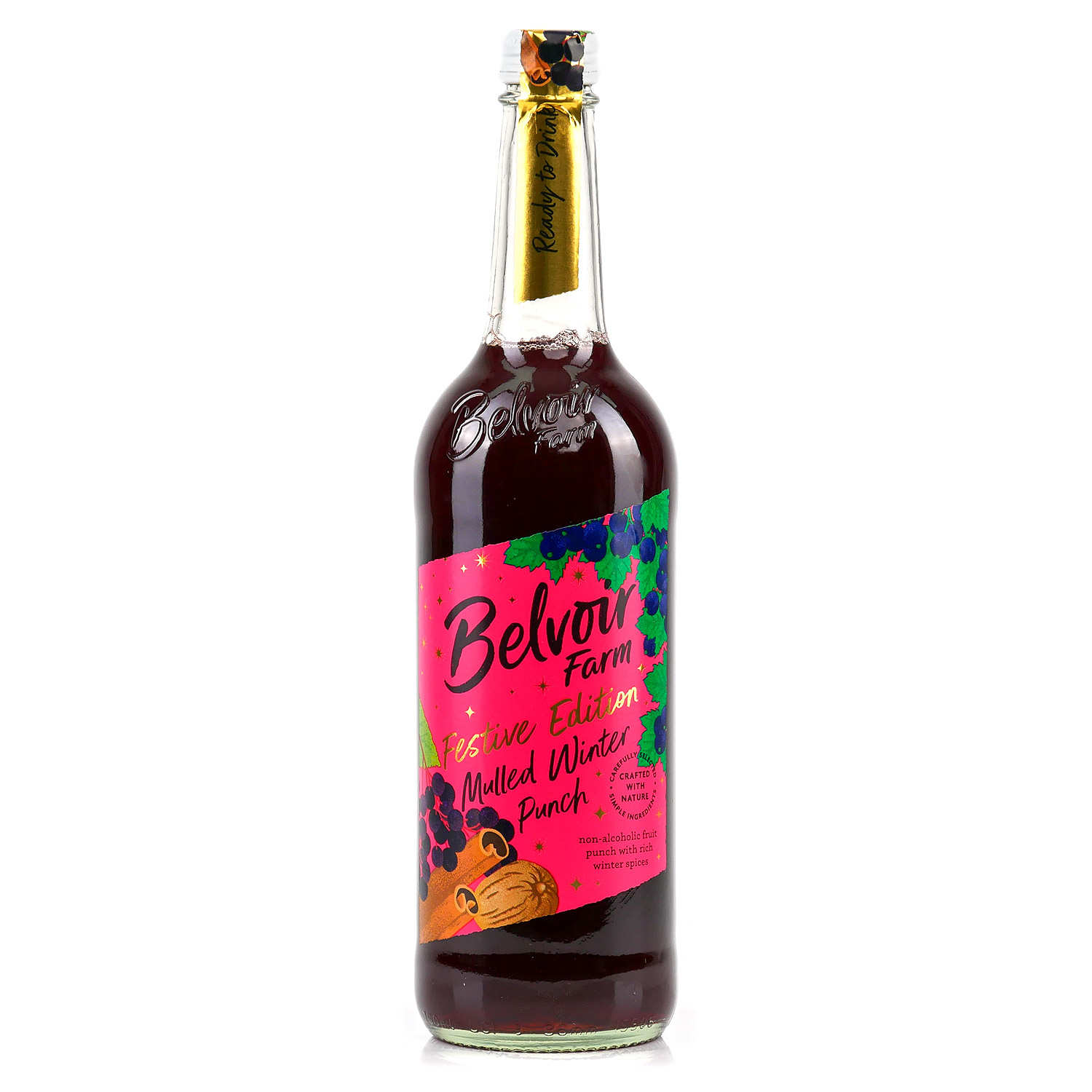Belvoir Mulled Winter Punch - Boisson sans alcool aux épices de Noël