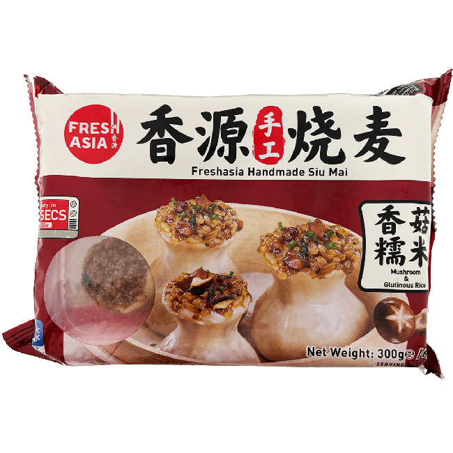 Fresh Asia Handgemaakte Kleefrijst Siu Mai - Shiitake Paddestoel 300g