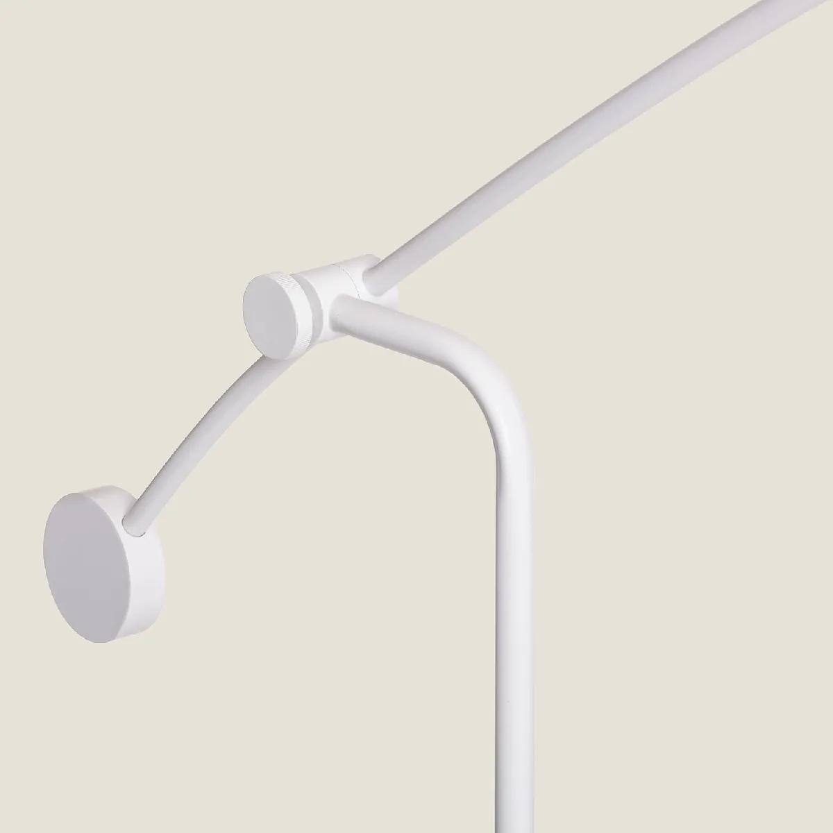 Ledkia Lampadaire Métal Meetkunde Blanc
