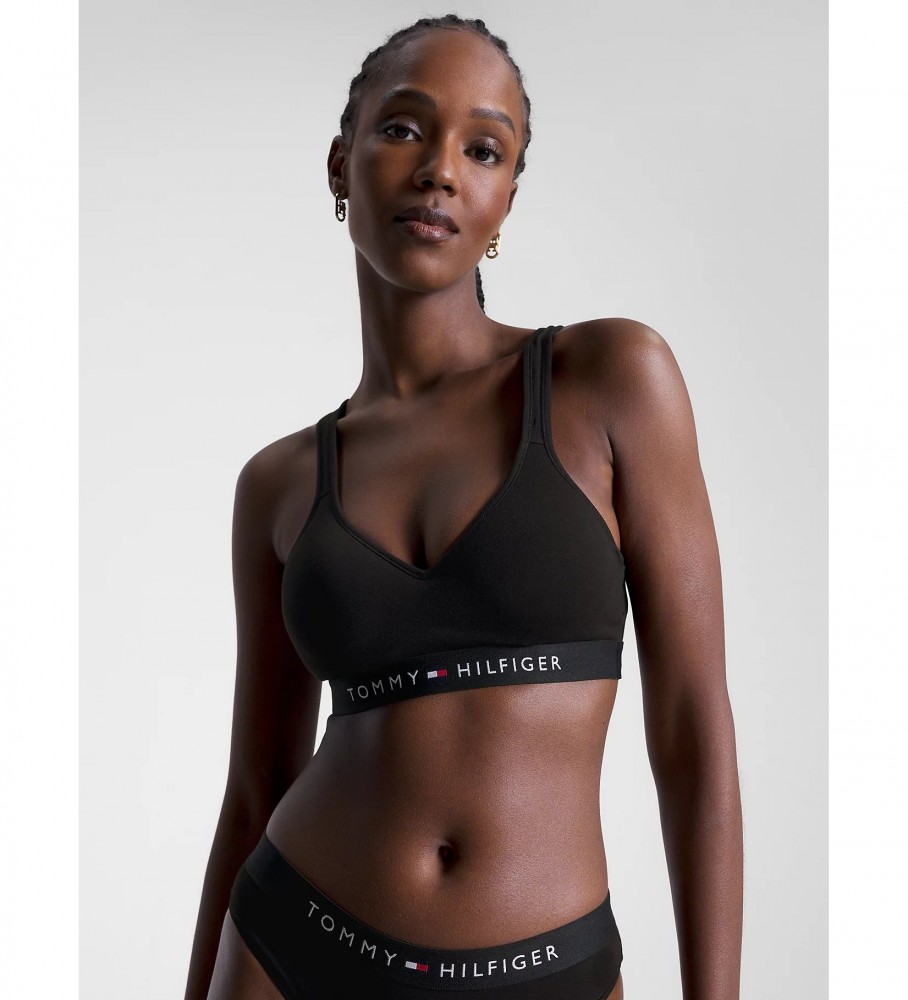 Sutiã Tommy Hilfiger Push-Up Bralette, Preto