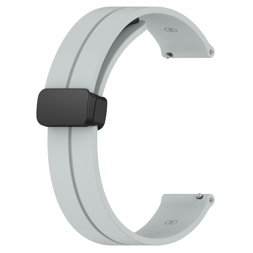 Samsung Galaxy Watch 4 Classic (42mm) Magnet Silikon Armband Split Design (Gelenkumfang: 180 - 220mm) - Grau