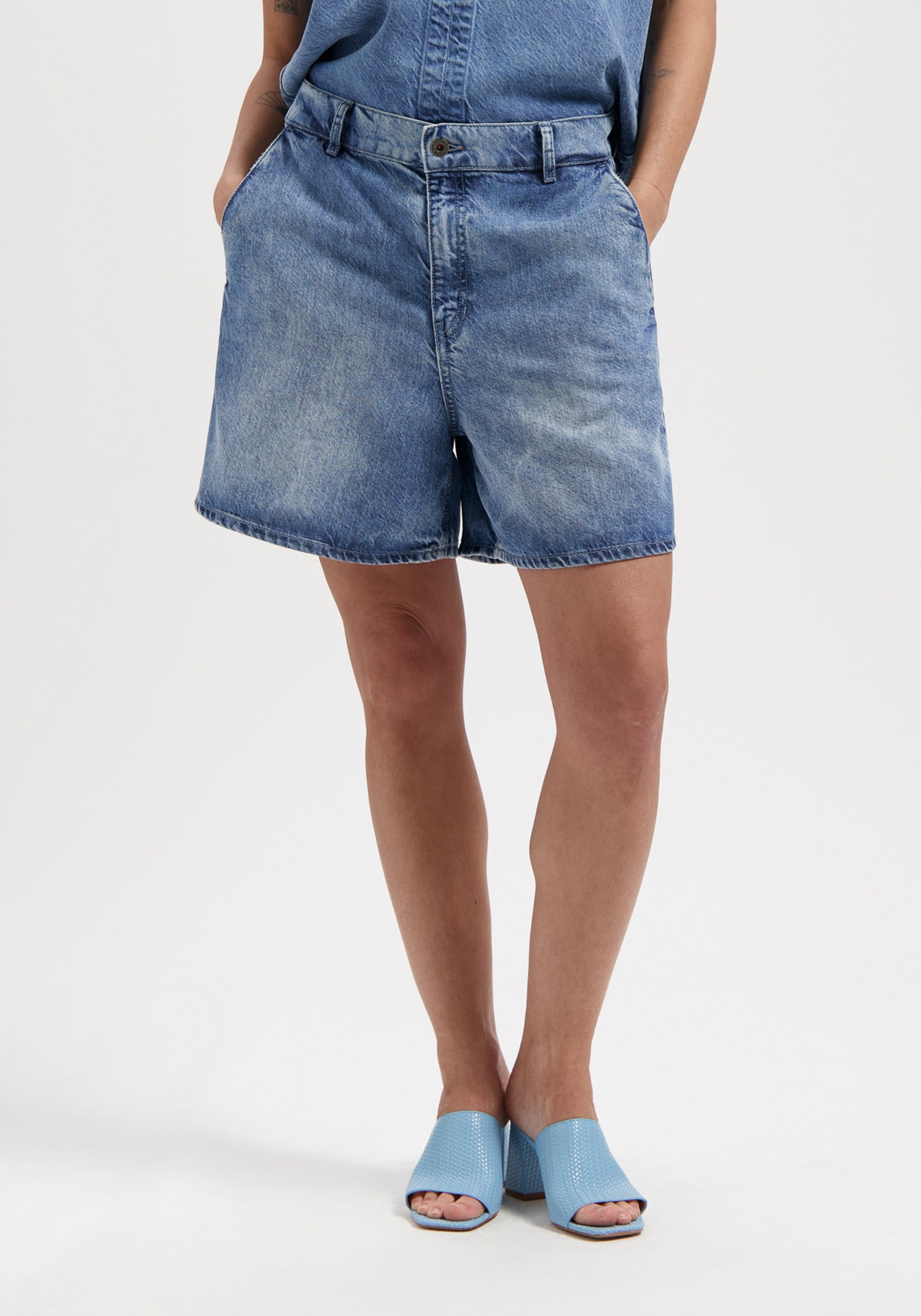 Kuyichi Jeansshorts Teigan Short Beaumont Blue