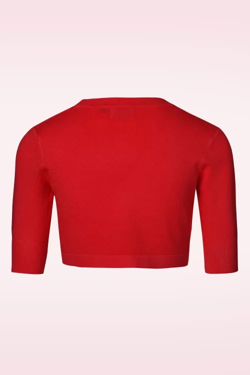 Banned Retro Hudson Bolero in donkerrood