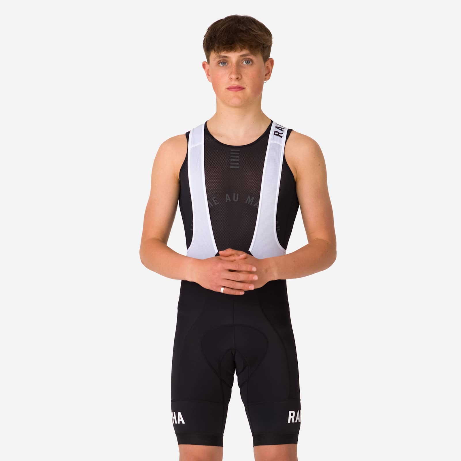 Pro Team Training Bib Shorts Herre Black/White