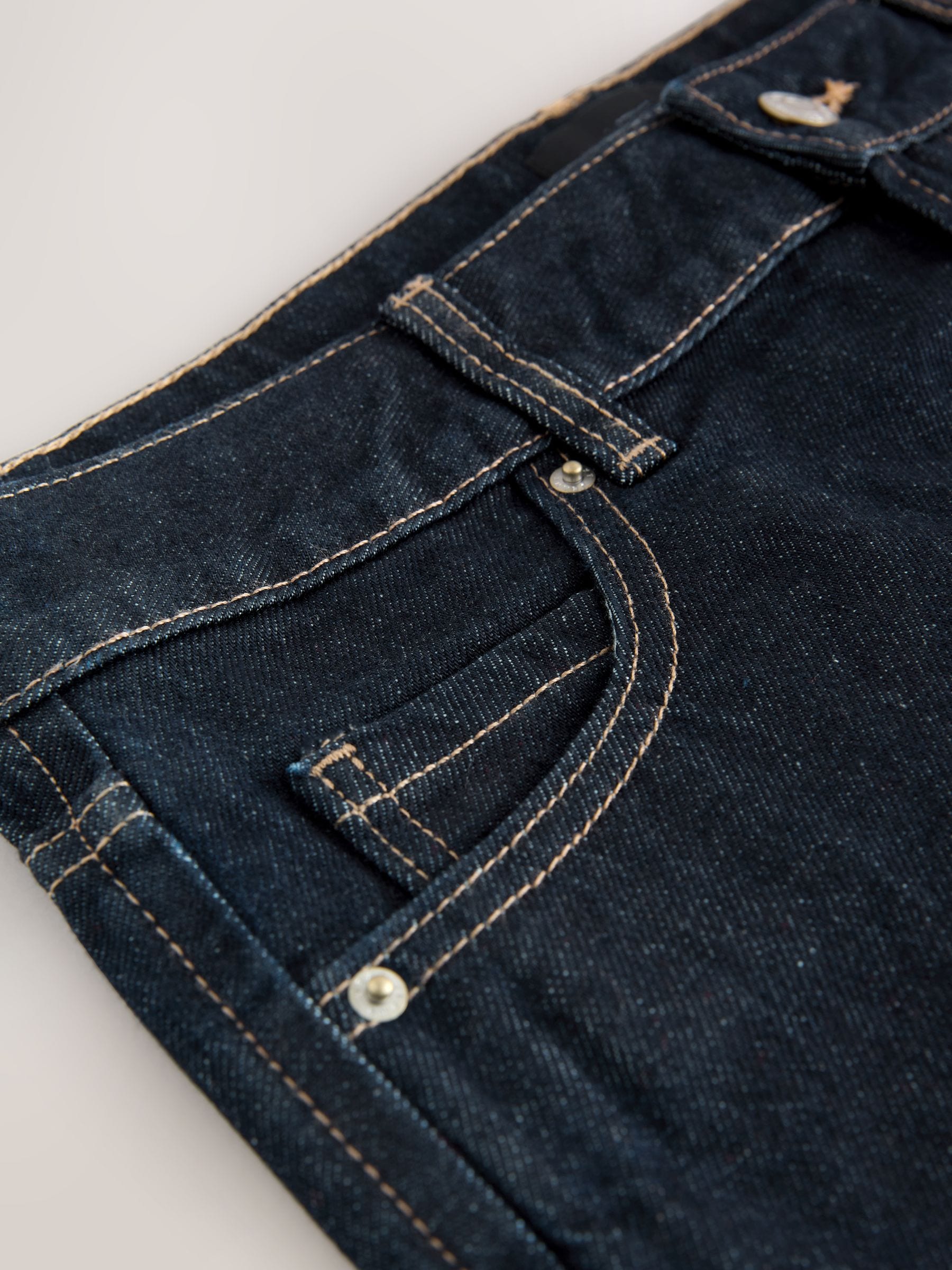 Wassing - Knee Length Denim 100% Cotton Skirt