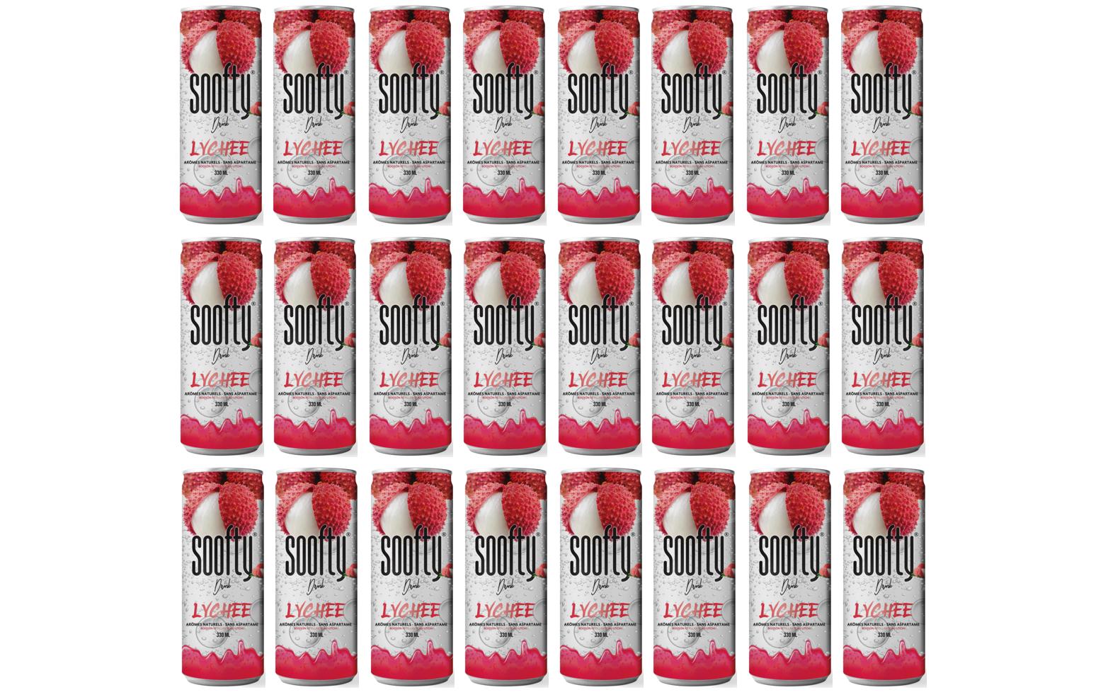 Soft-Drinks Litschi 24 x 0.33 lErfrischungsgetränk mit Litschigeschmack