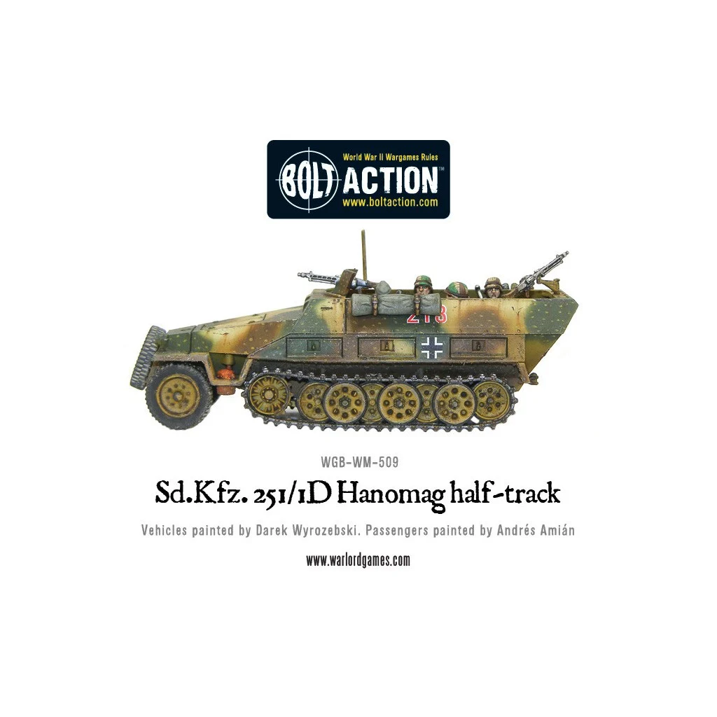 Bolt Action - German Sd.Kfz 251/1 ausf D Halftrack (Plastic Box)