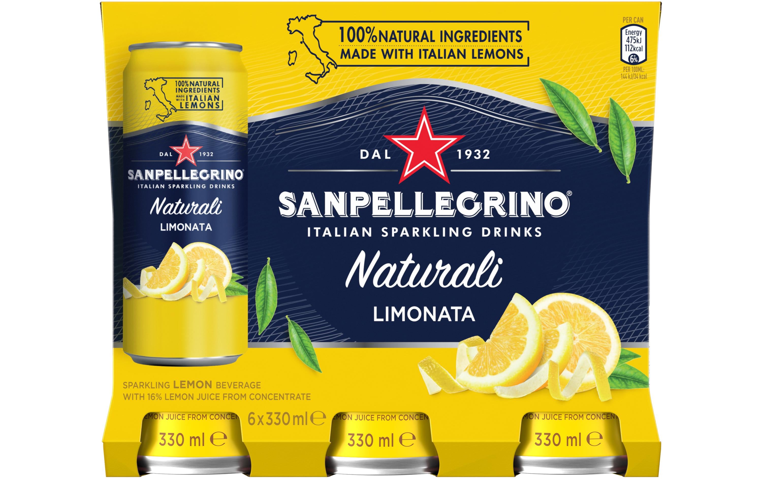 Soft-Drinks Limonade Limonata 6 x 0.33 lErfrischendes Getränk mit Kohlensäure