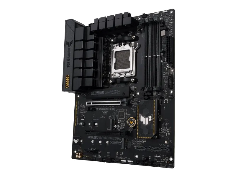 ASUS TUF GAMING B650-E WIFI - Bundkort - ATX - Socket AM5 - AMD B650 Chipset - USB-C Gen2, USB 3.1 Gen 2 - Wi-Fi 6E, Bluetooth - onboard grafik (CPU påkrævet) - HD Audio (8-kanaler)