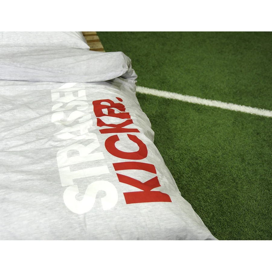 HERDING Bettwäsche Strassenkicker grau-rot 135 x 200 cm
