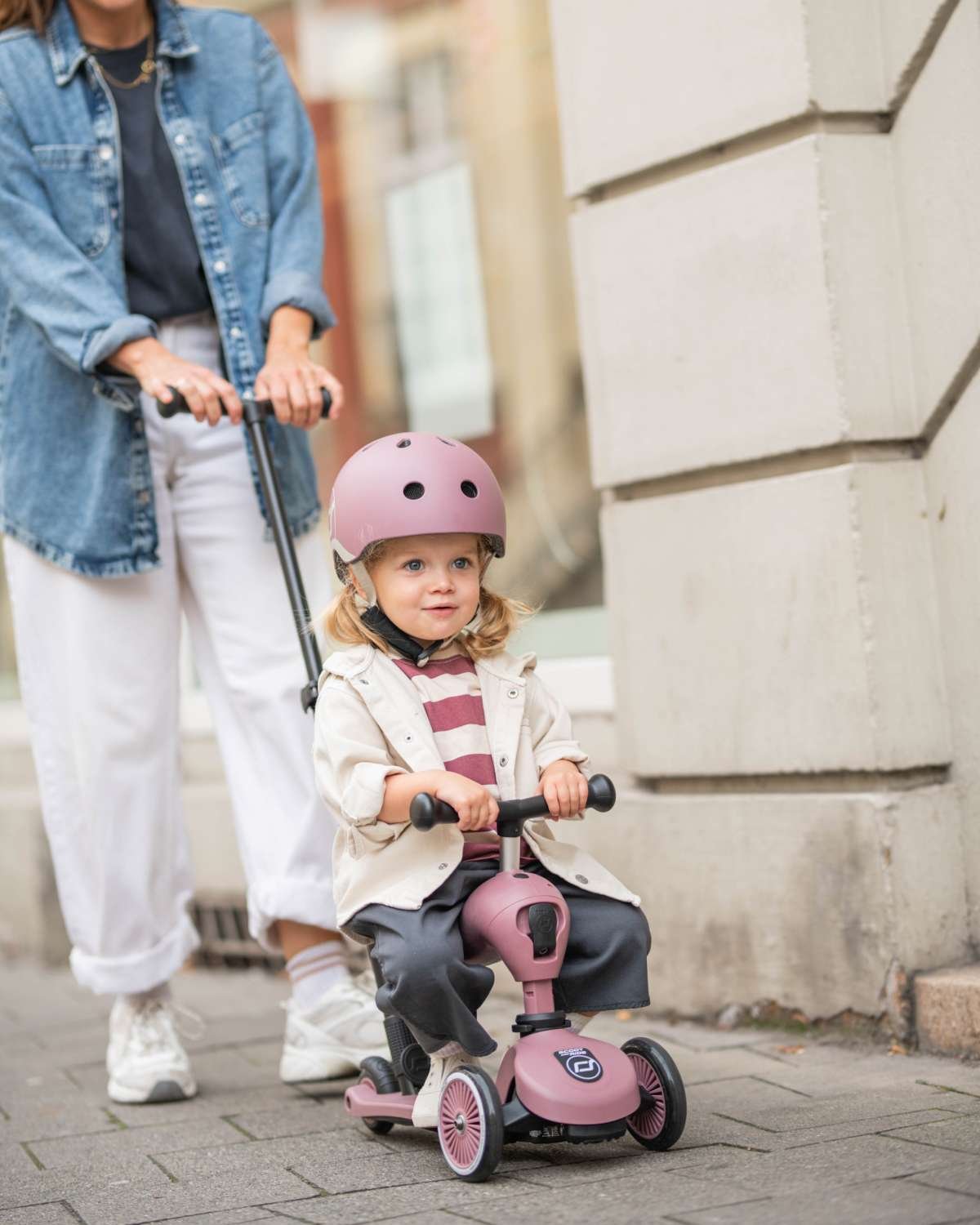 Sparkesykkel og Løpesykkel M/ Foreldrehåndtak | Scoot and Ride Highwaykick 1 Push & Go – NYHET