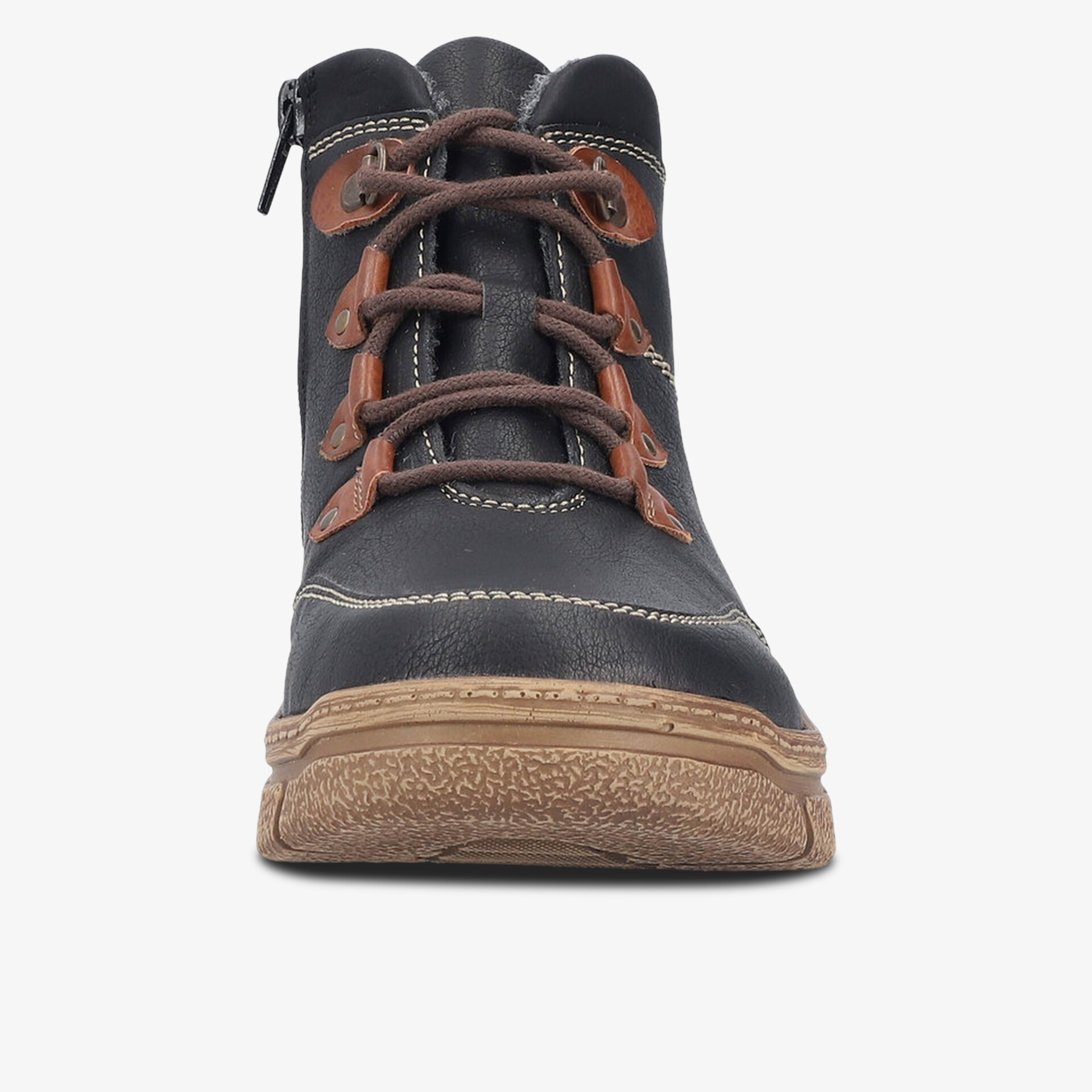 rieker Damen Schnürstiefeletten schwarz