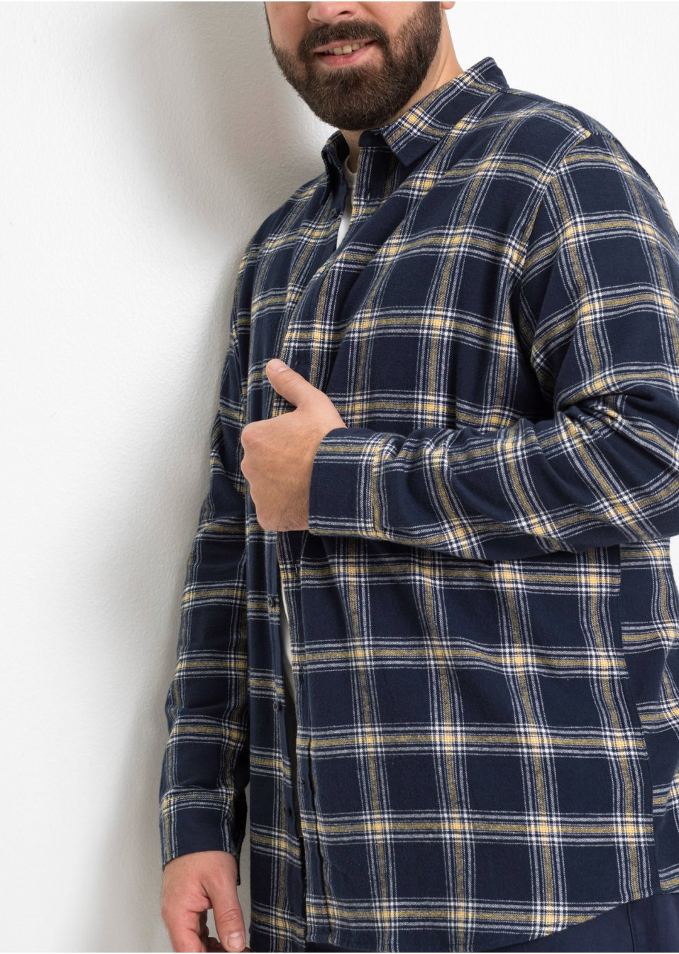 Chemise manches longues en flanelle