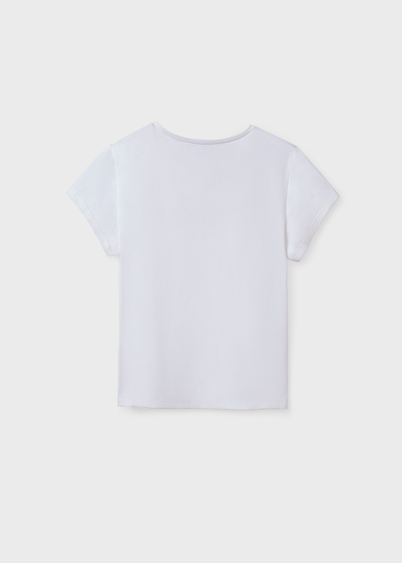 Camiseta com a frase bordada 