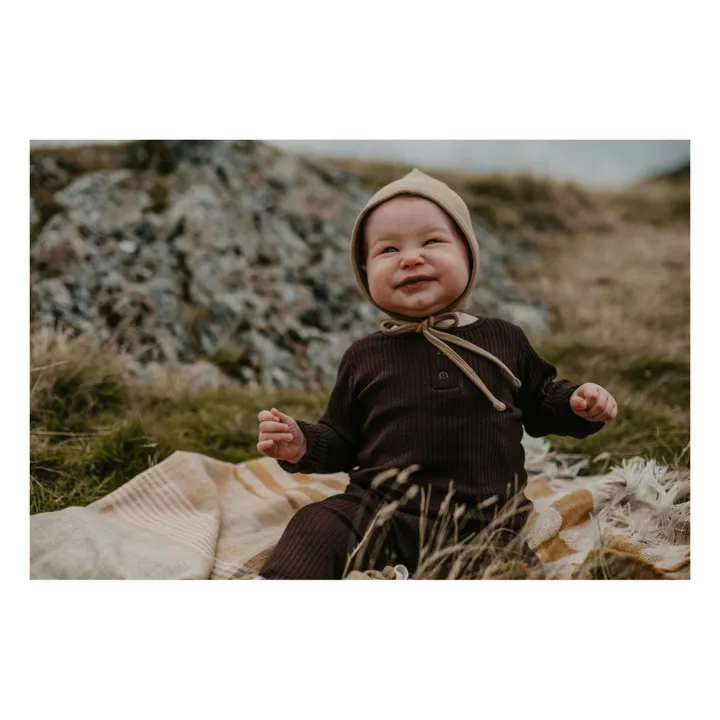 The Simple Folk T-shirt Côtelé Coton Bio | Chocolat