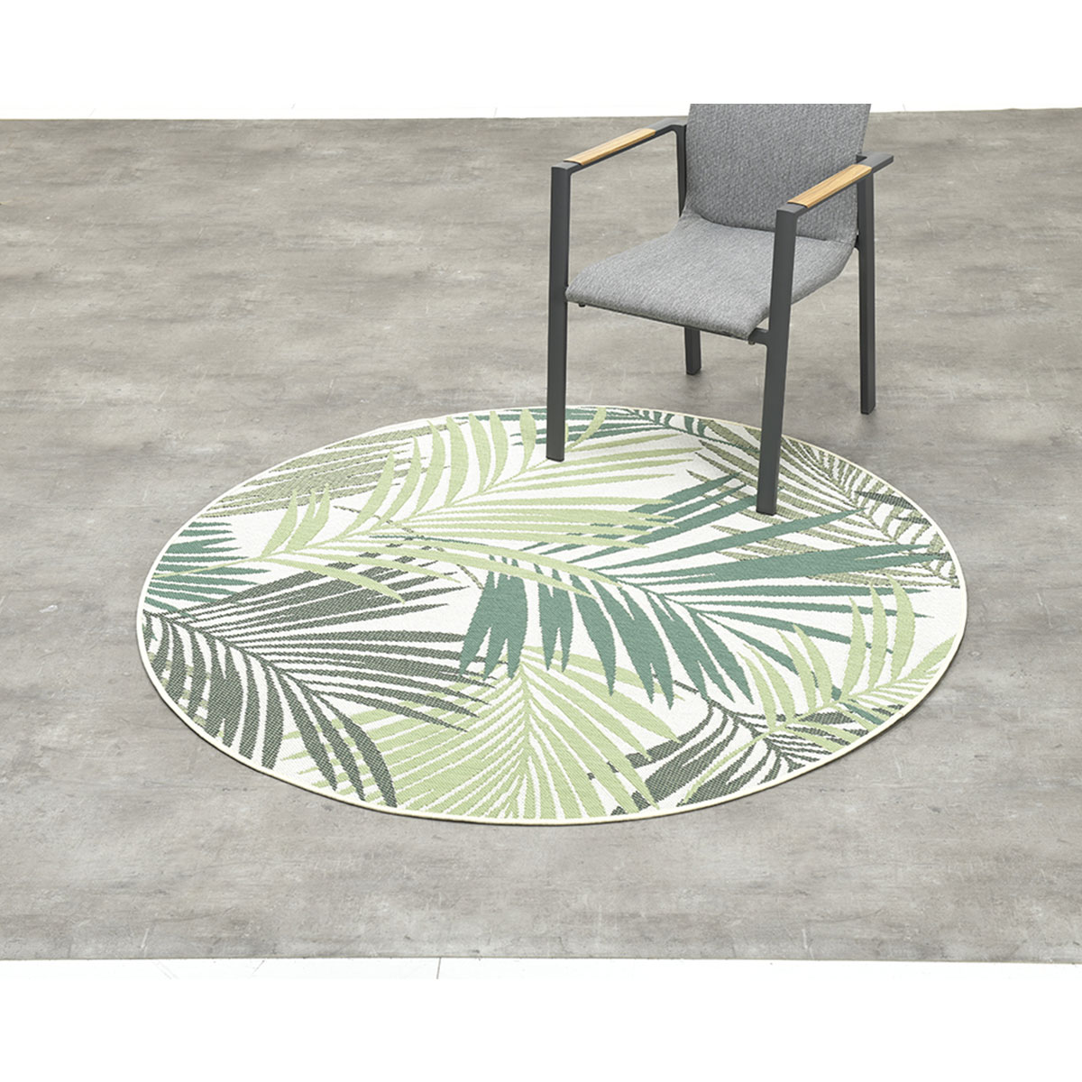 Garden Impressions Naturalis palm leaf Ø160 cm buitenkleed