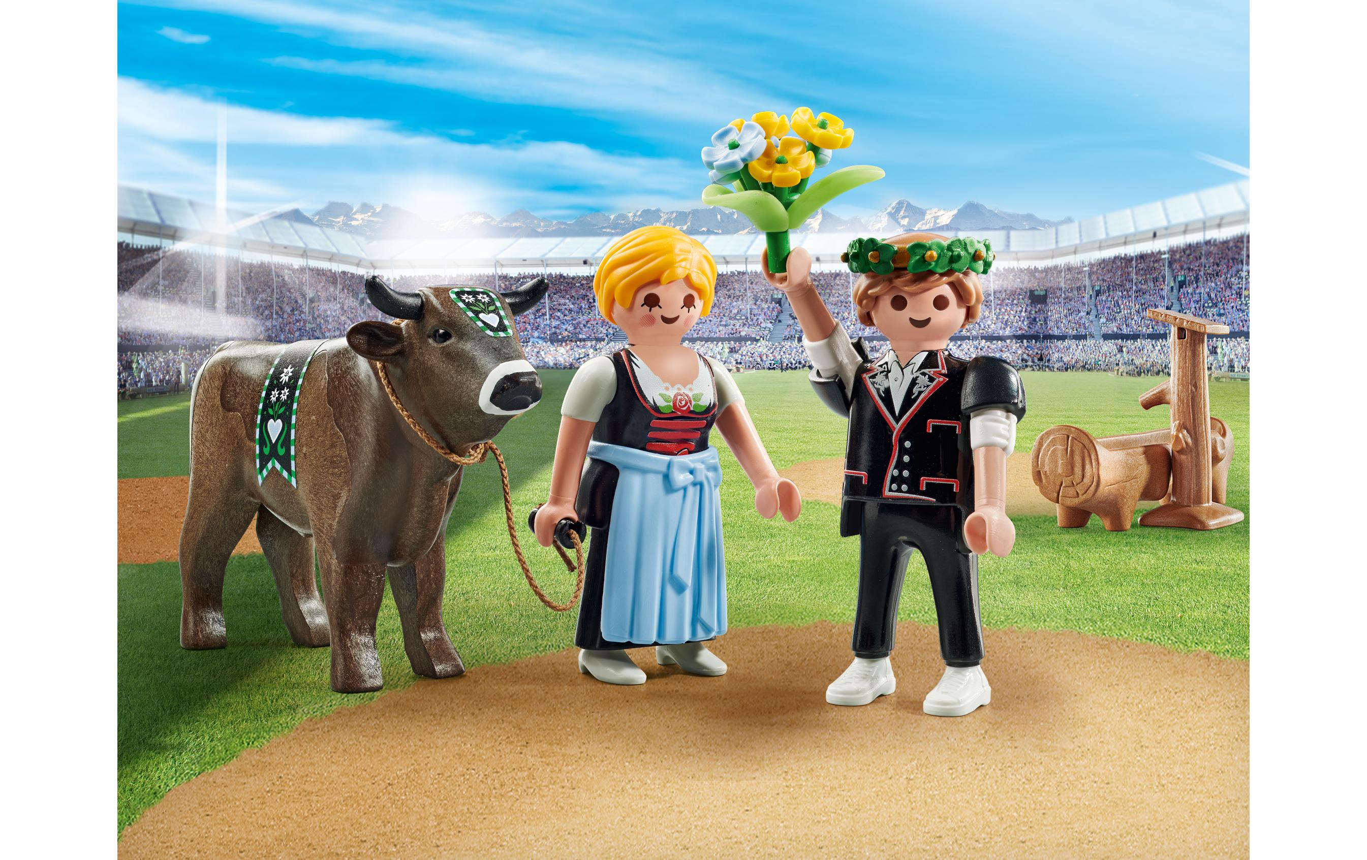 My Life Siegerehrung Schwingerkönig 71574Spielset zum traditionellen Eidgenössischen Kampfsport
