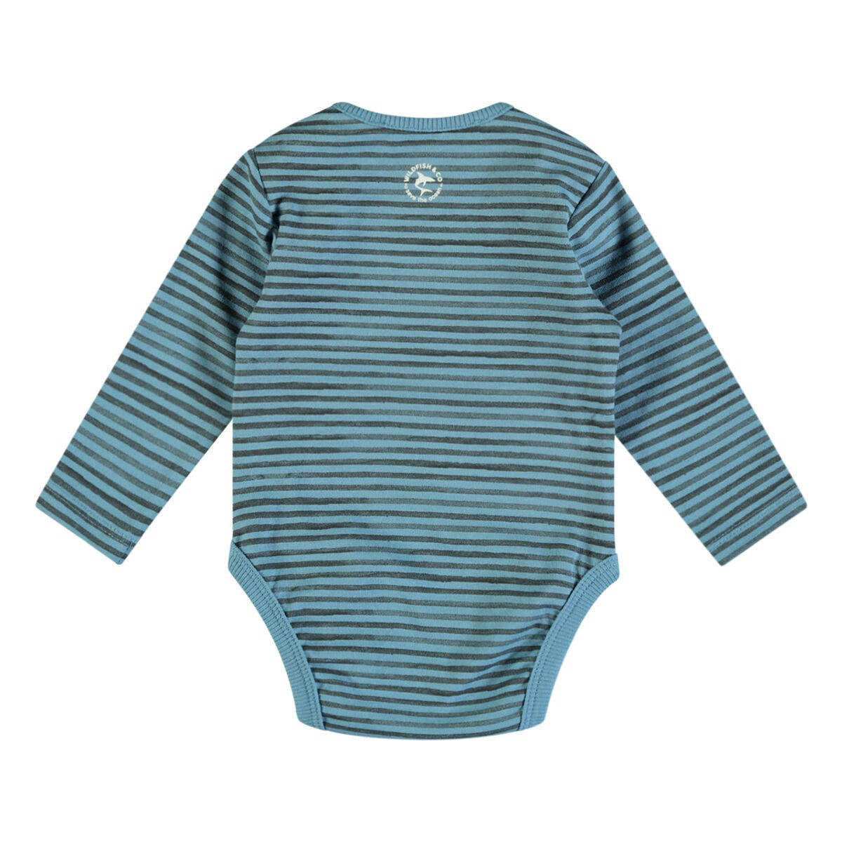 Wildfish romper met printopdruk blauw