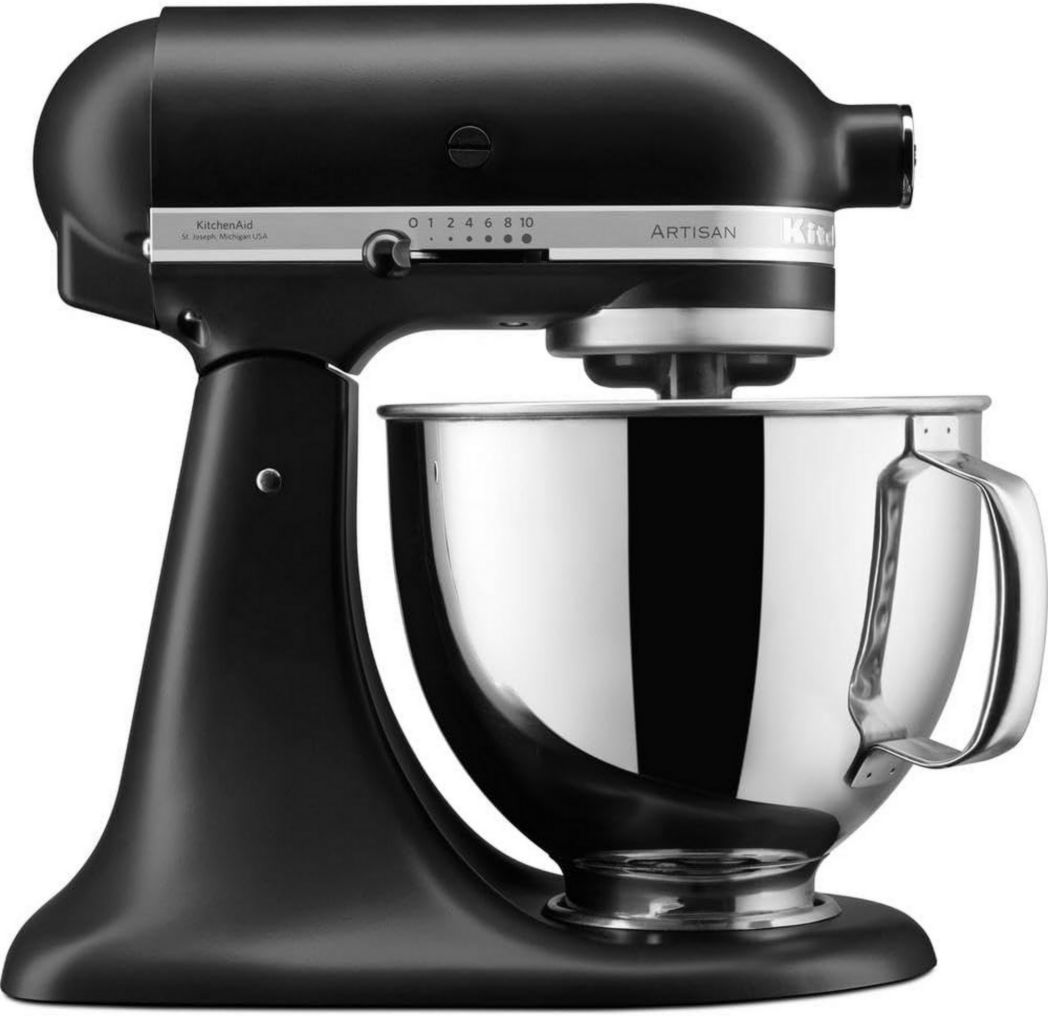 Robot pâtissier multifonction KitchenAid Artisan à tête inclinable avec 4 accessoires et bol de 4,8 L | Crème