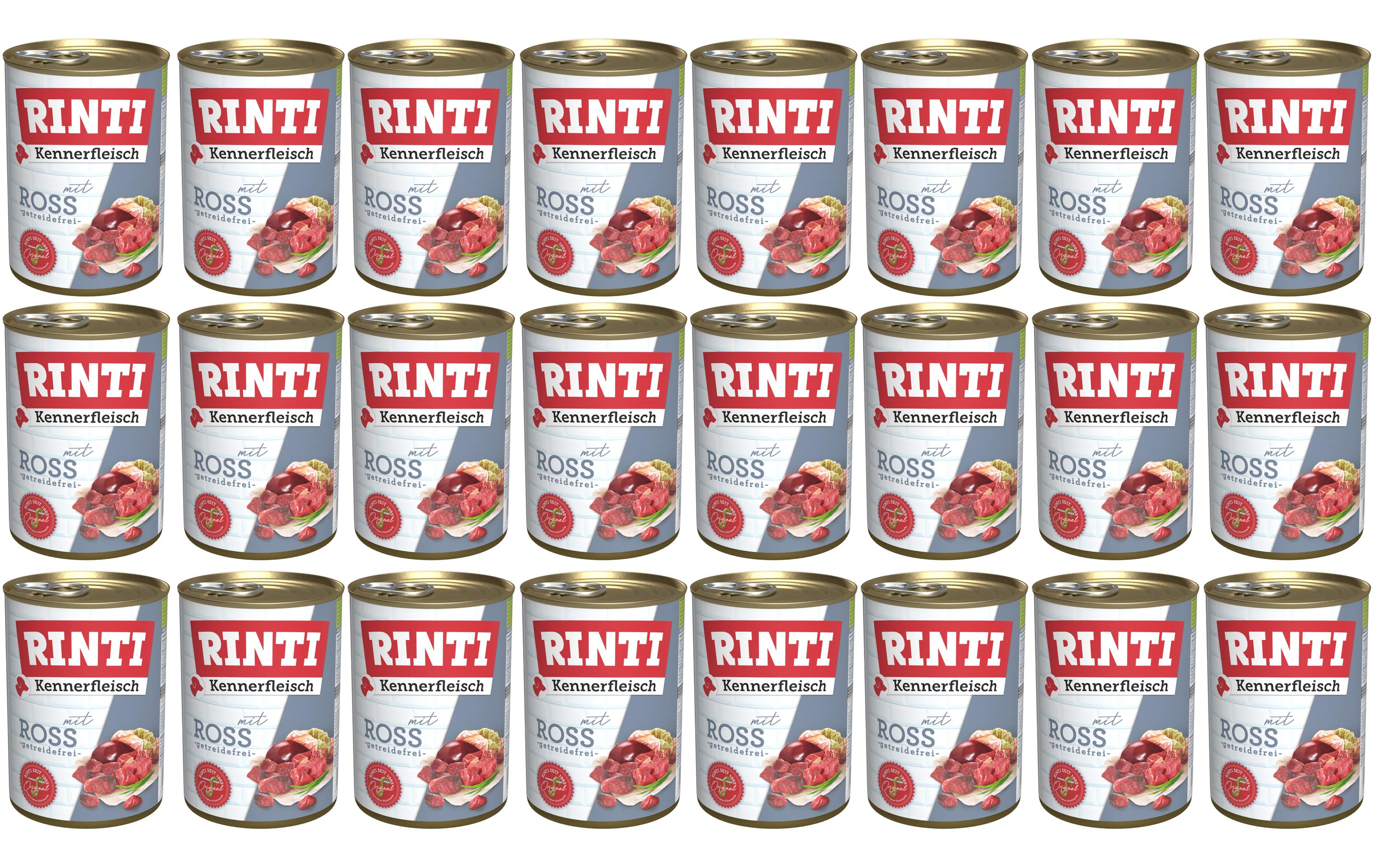 Nassfutter Kennerfleisch pur Dose Ross, 24 x 400 gAlleinfuttermittel für ausgewachsene Hunde