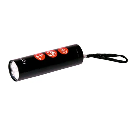 Die Spiegelburg Kleine Taschenlampe mit 9 LED's Capt'n Sharky, 1 Stück, 2-fach sortiert