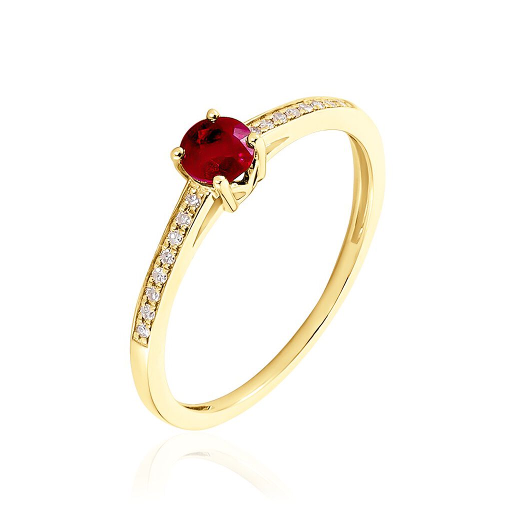 Bague Hardy Or Jaune Rubis Diamant
