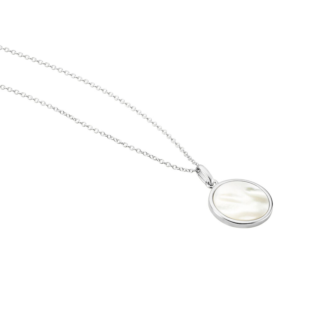 Collier Saül Argent Blanc Nacre