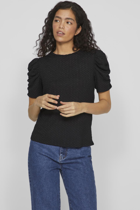 Vila zwarte dames t-shirt