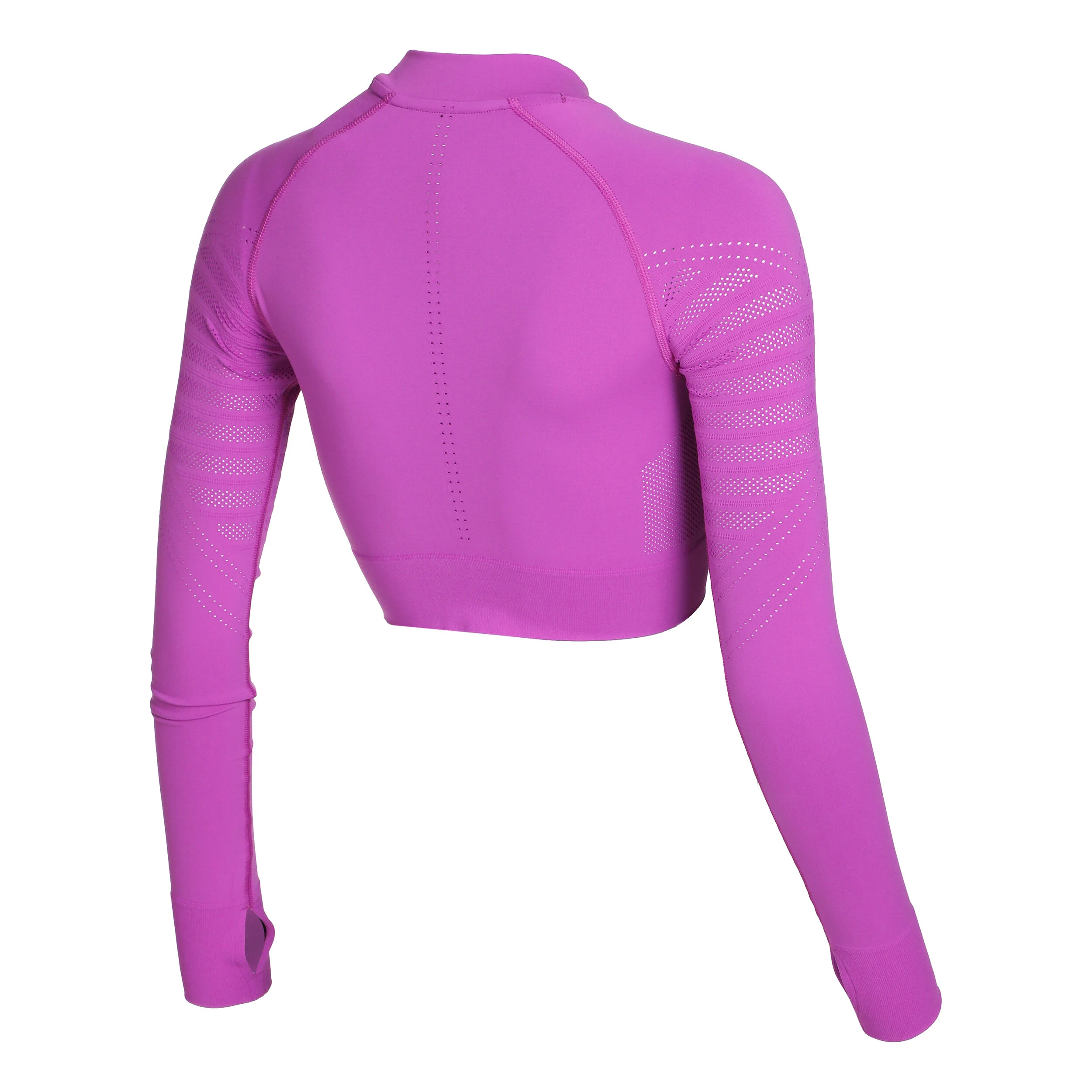 ASICS Seamless Crop Top Haut Manches Longues Femmes - Violet