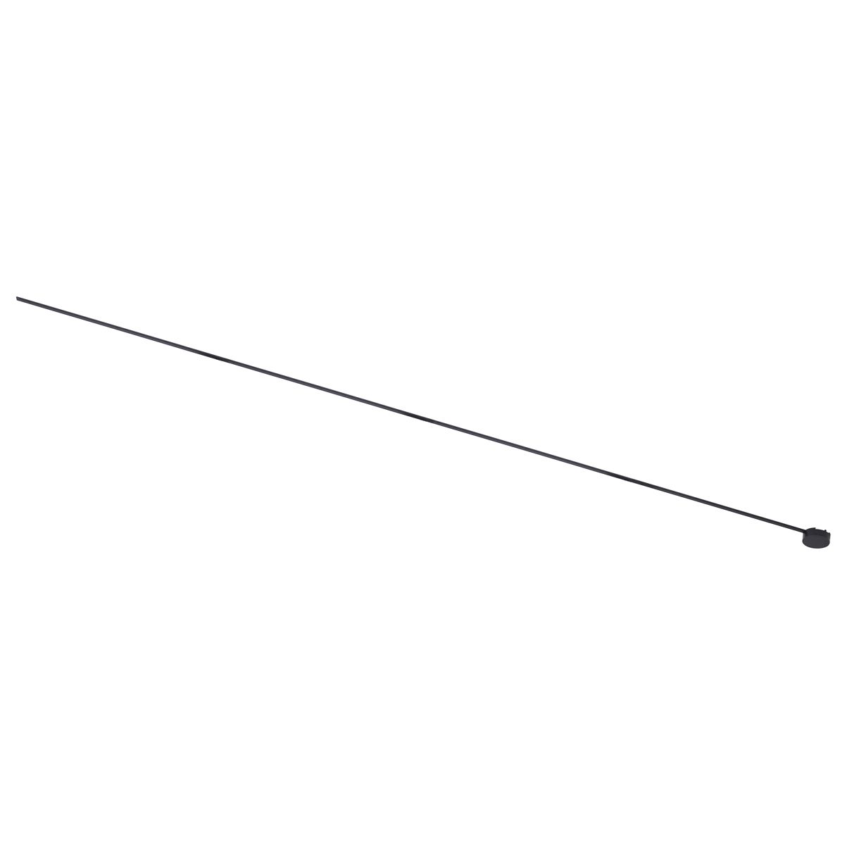Modern railsysteem zwart 1-fase 400 cm met ronde voeding - Magnetic