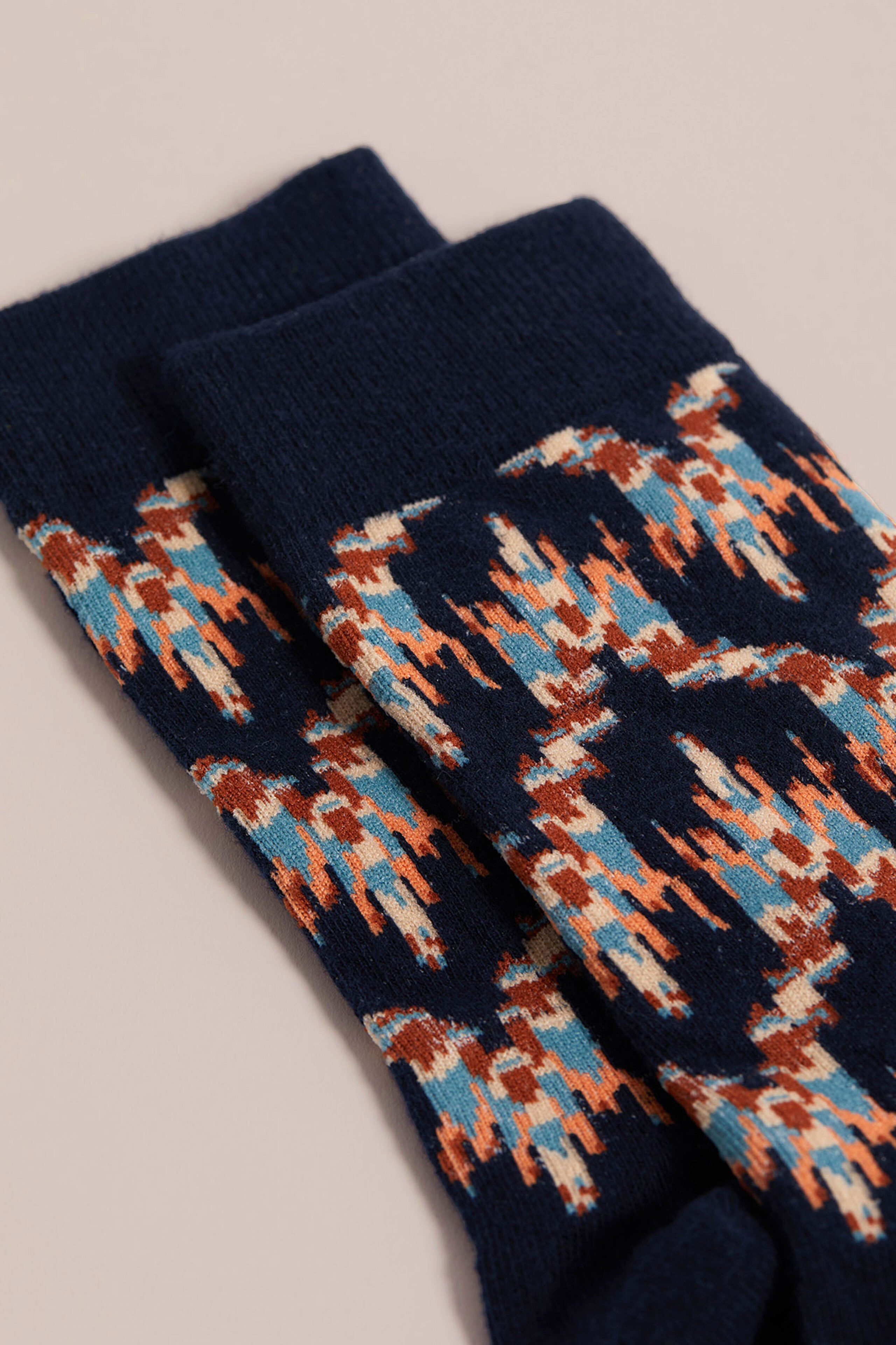 sokken met dessin WE Fashion Donkerblauw