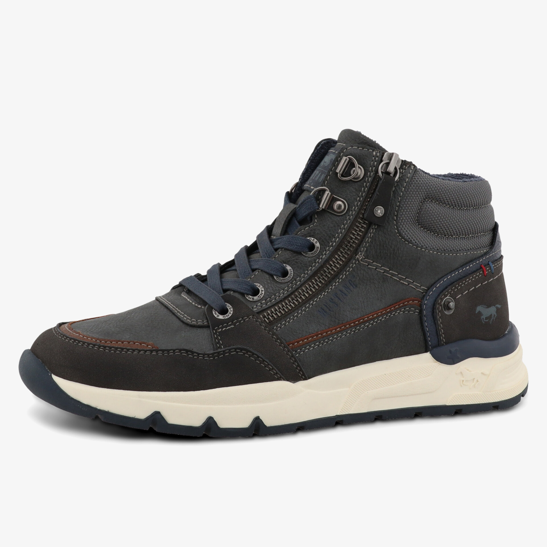 MUSTANG Herren Schnürboots grau