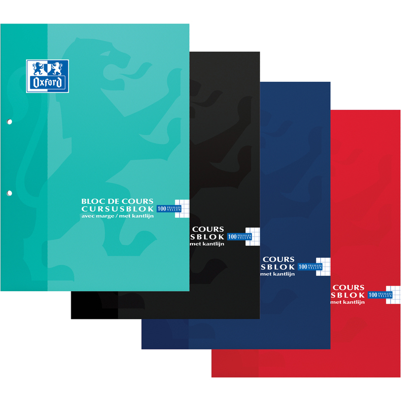 Oxford School Schulheft, A4, liniert, assortiert