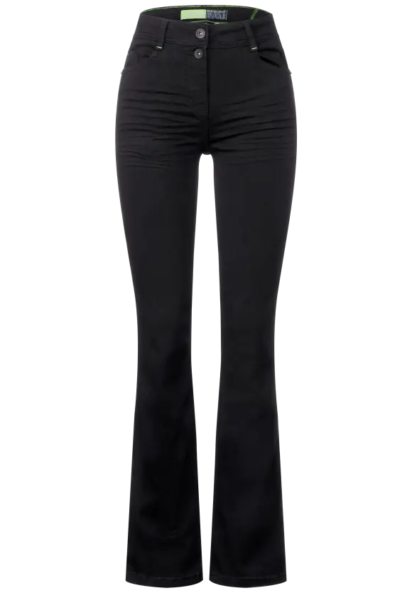 Slim Fit Bootcut Jeans - basic black wash