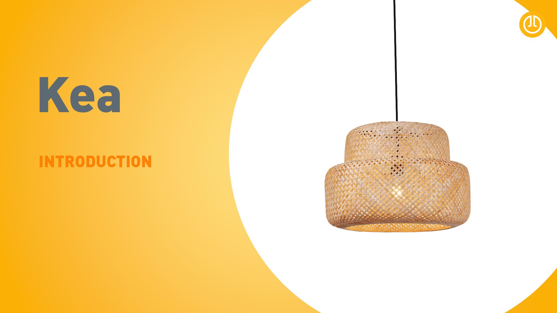 Japandi hanglamp zwart met bamboe- Kea