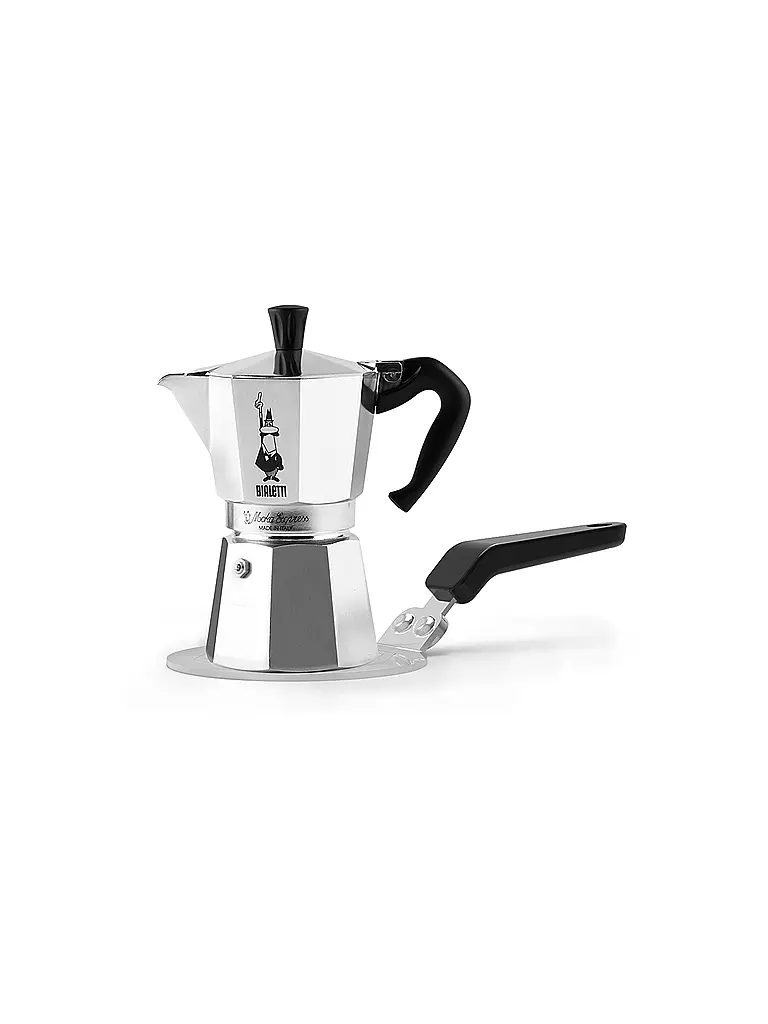 BIALETTI Induktionsplatte für Espressokocher 13cm Edelstahl silber