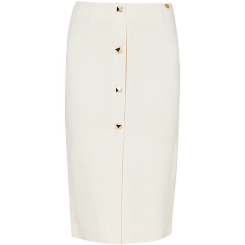 Liu Jo - Falda longuette con tachuelas Beige