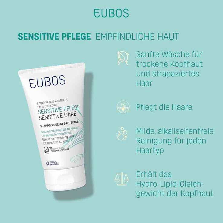 Eubos Sensitive Shampoo Dermo Protectiv, 150 ml
