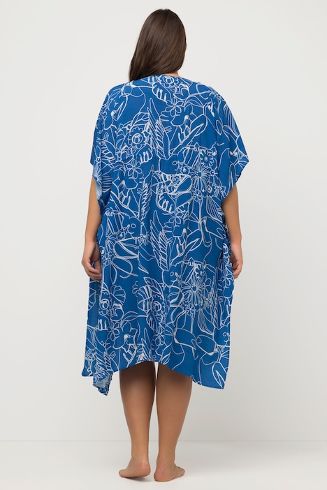 Kaftan, Tukan, Bindeband, lässig weit, Halbarm