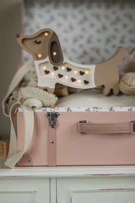 Little Lights Mini Lampe Hundevalp, Caramel