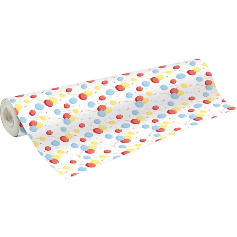 Papier cadeau Alliance motif ballons, rouleau 70 cm x 50 m