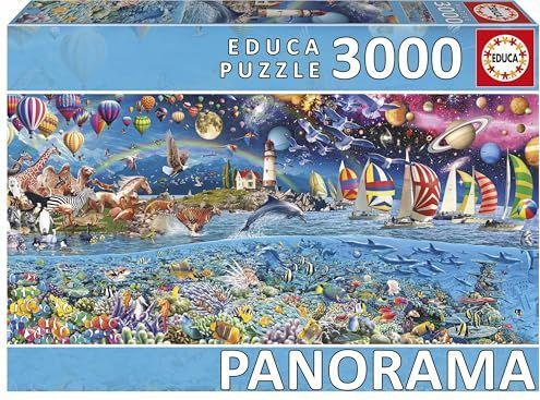 Educa - Panorama Puzzel - 3000 Stukken - Multicolor - Milieuvriendelijk