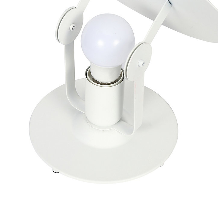 Lampe à poser Kiranat E27 IP20 blanc