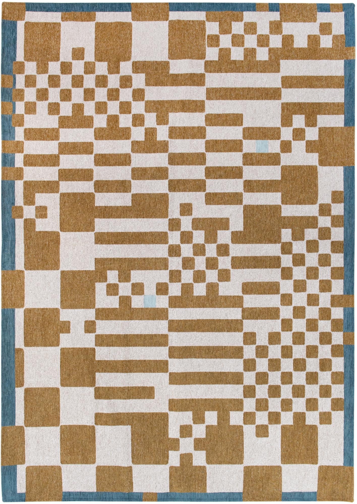 Ecorugs vloerkleed Chess goud 280x390 cm