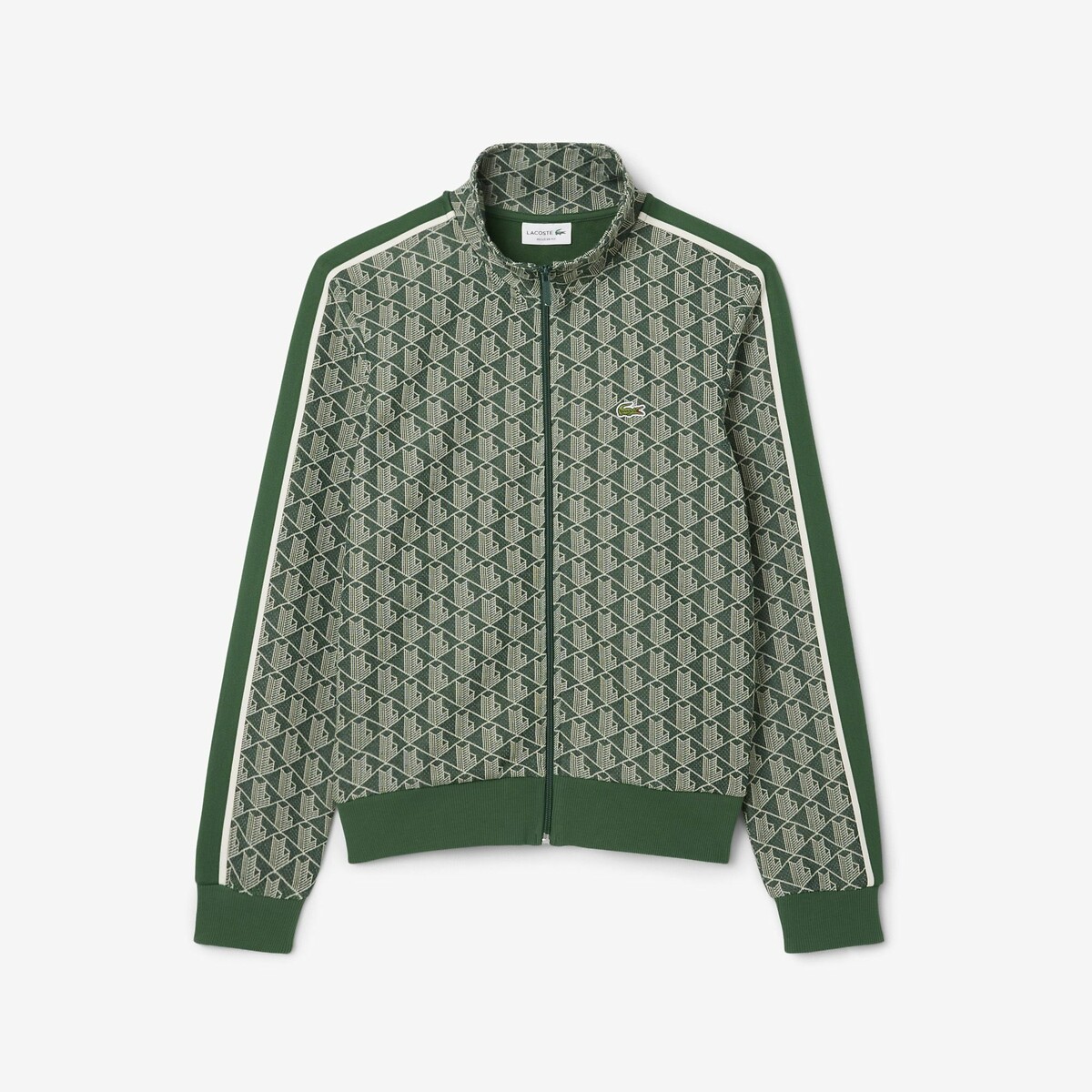 Suéter LACOSTE com zíper e gola alta