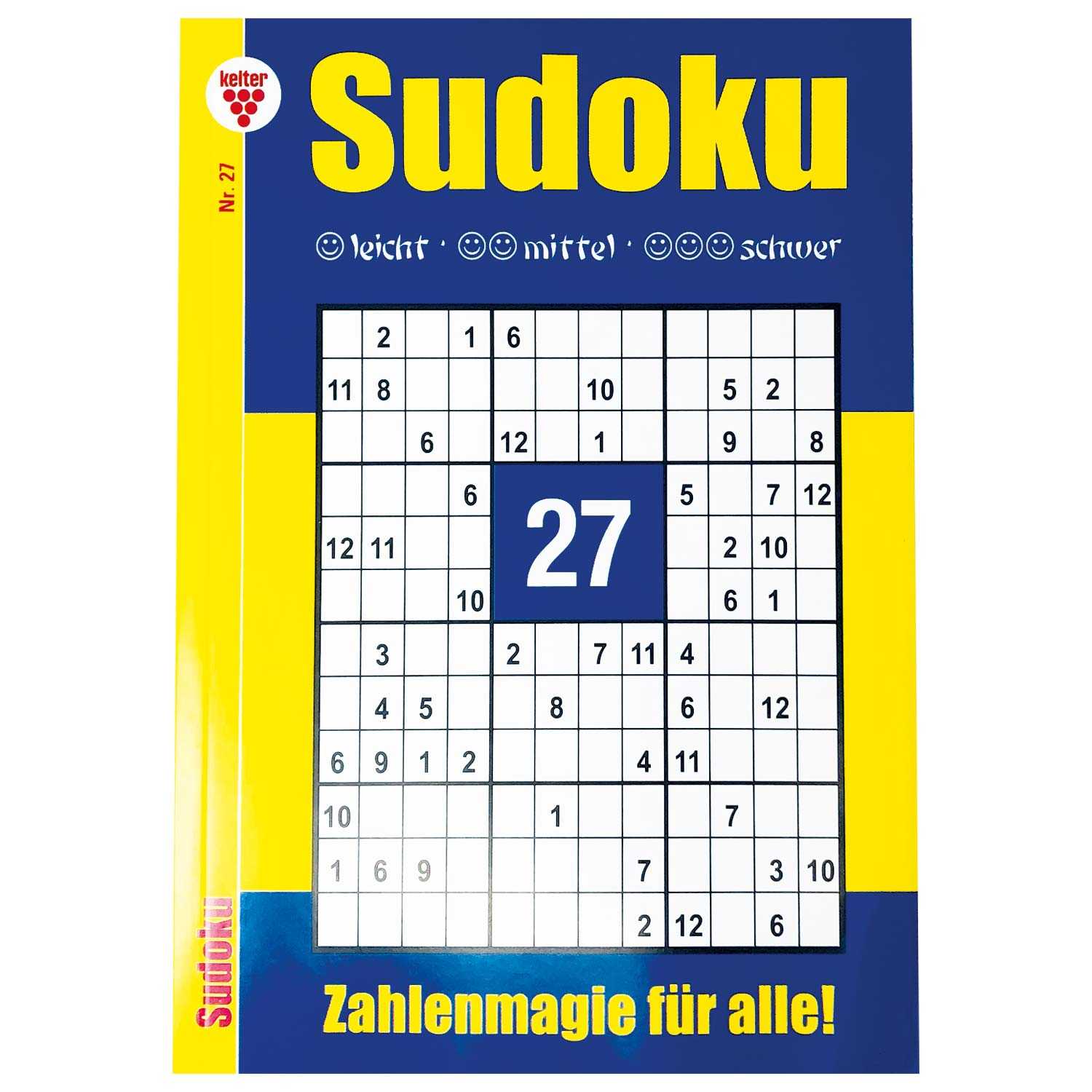 Rätselblock Sudoku DIN A5 192 Seiten leicht-schwer 4fach