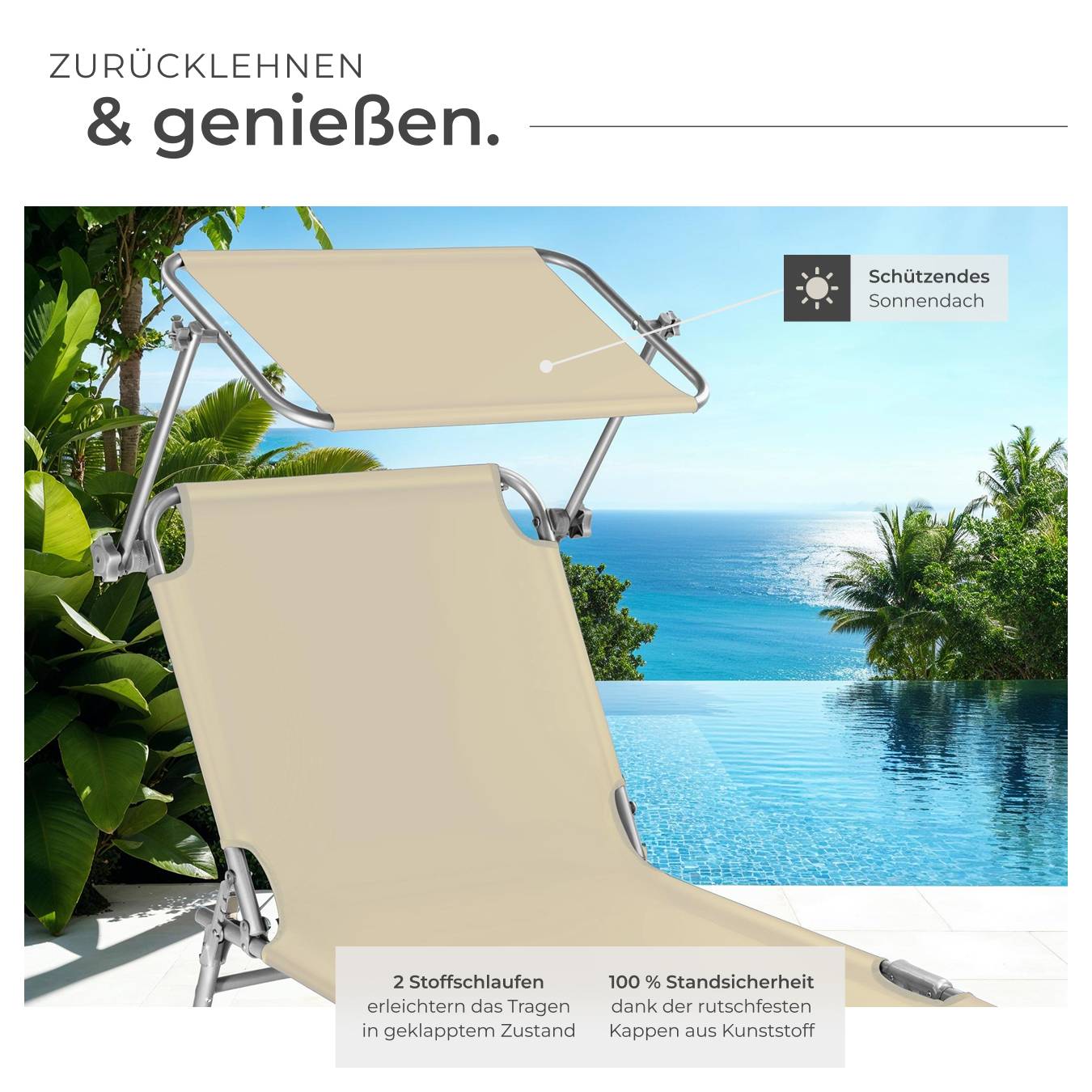 2er Set Gartenliege